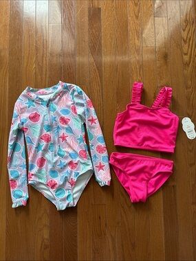 Girls bathing suit lot, size 6